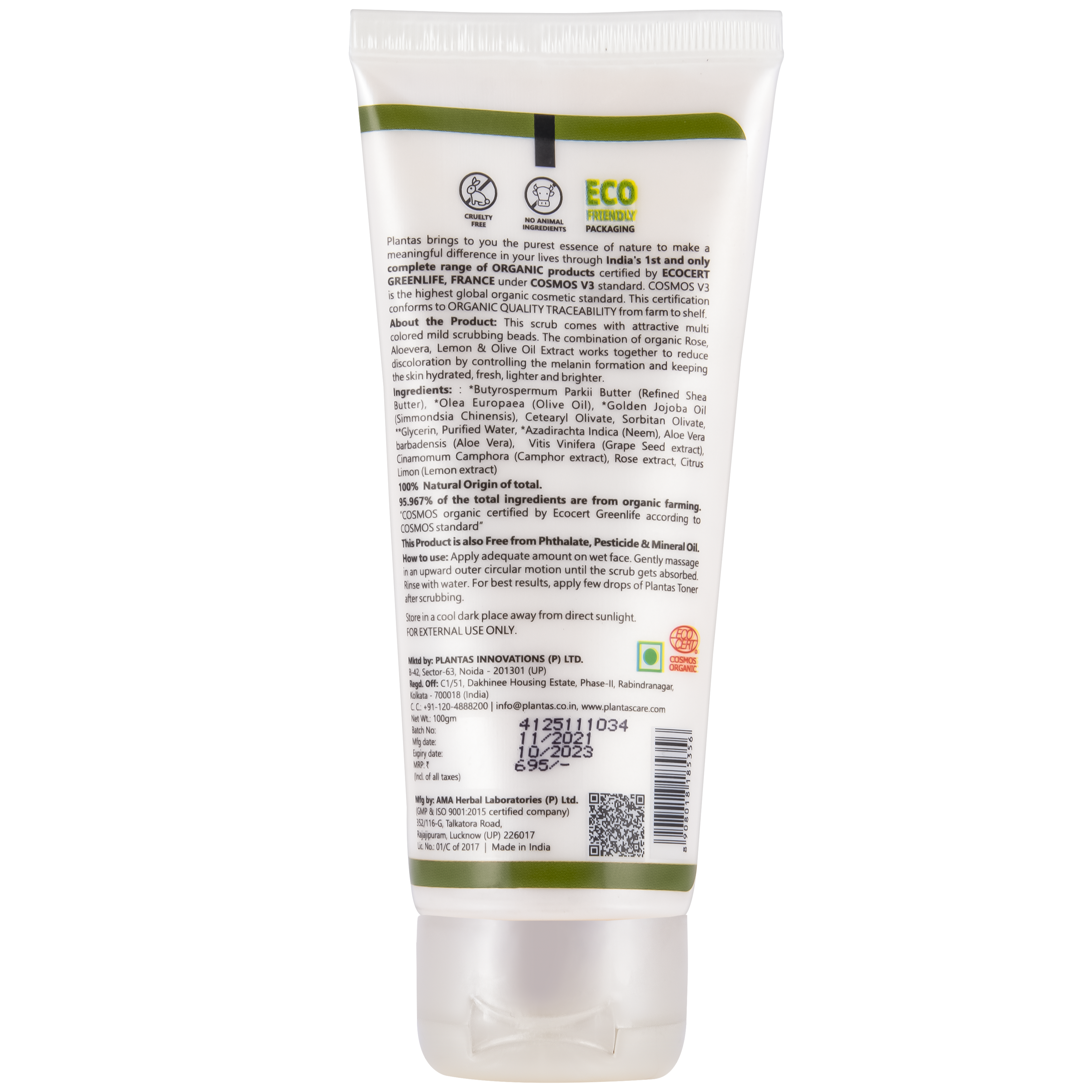 Organic Face Scrub - Tan Defence