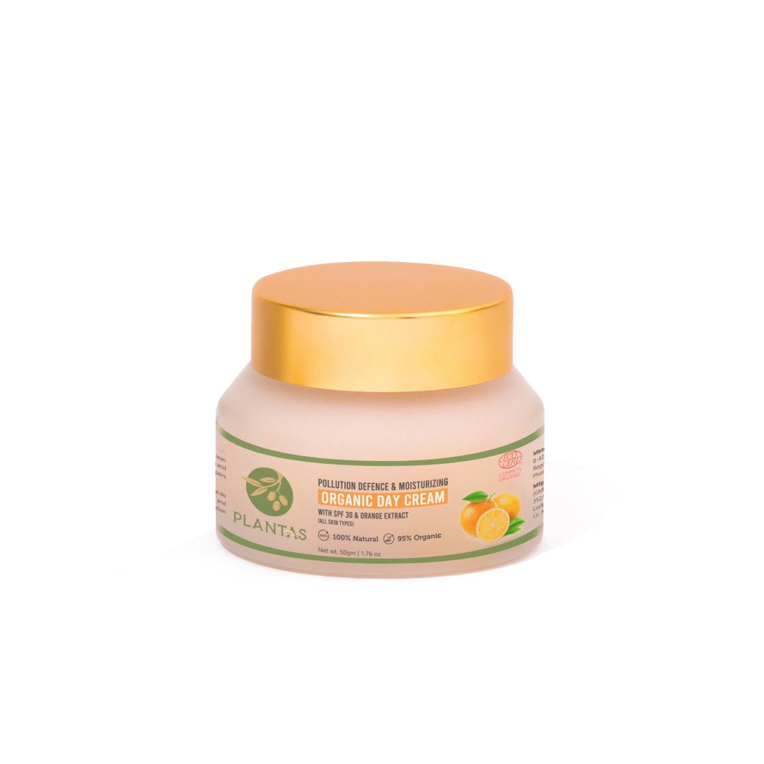 Organic Day Cream with SPF 30 - Pollution Defence 50g