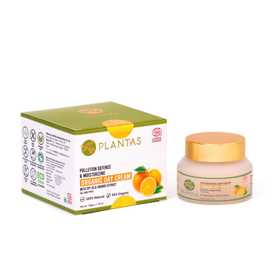 Organic Day Cream with SPF 30 - Pollution Defence 50g