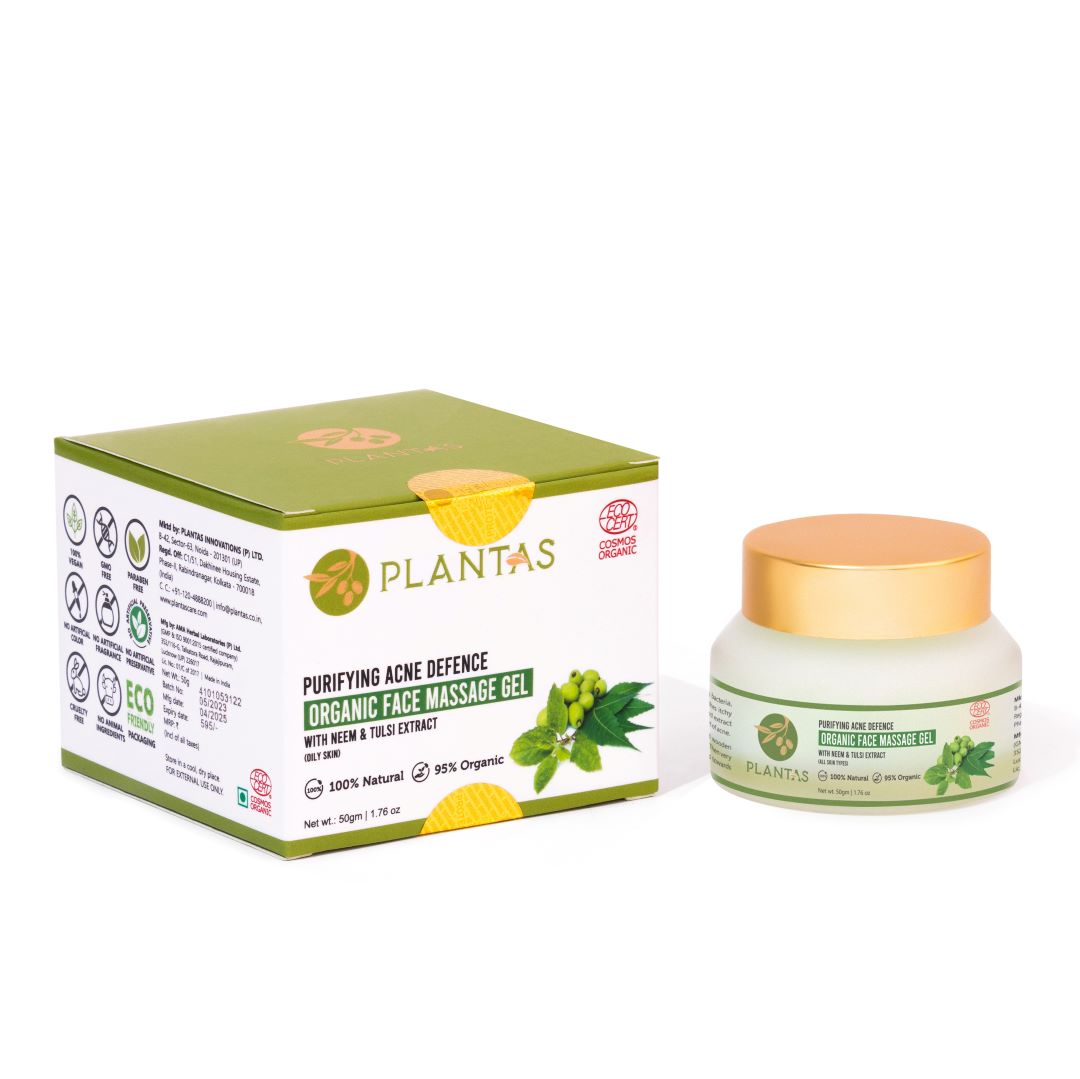 Organic Face Massage Gel - Purifying Acne Defence 50g