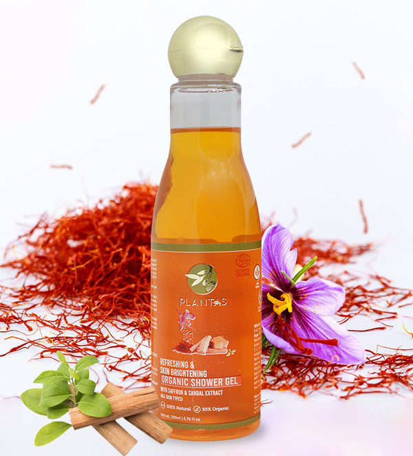 Plantas - Organic Shower Gel Saffron and Sandal Extract