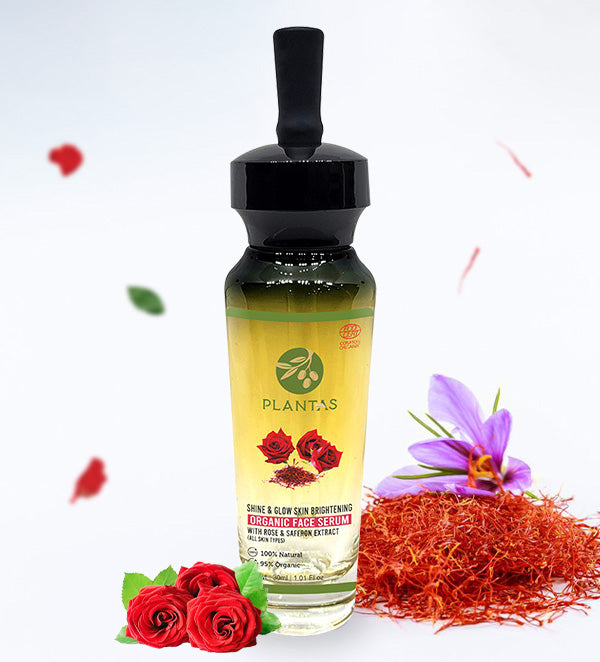 Plantas - Organic Face Serum Rose and Saffron Extract
