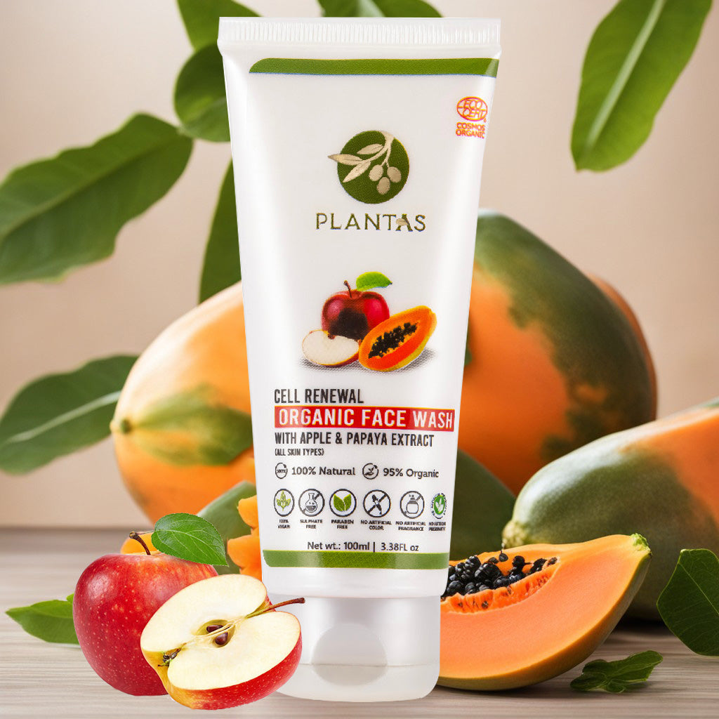 Plantas - Organic Face Wash Apple and Papaya Extract