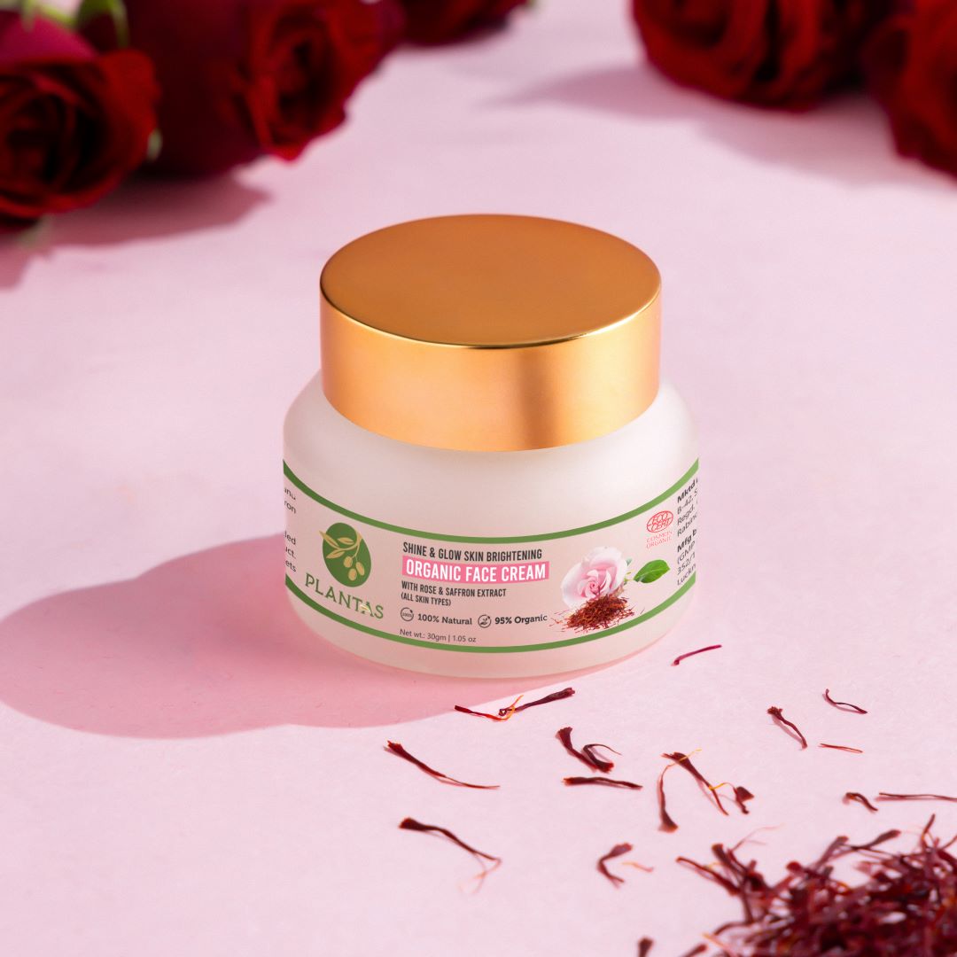 Organic Face Cream - Shine & Glow Skin Brightening 30g