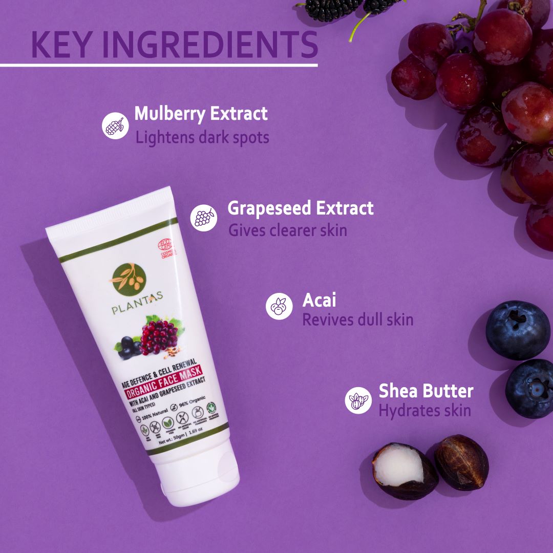 Organic Face Mask - Age Defence & Cell Renewal 50g