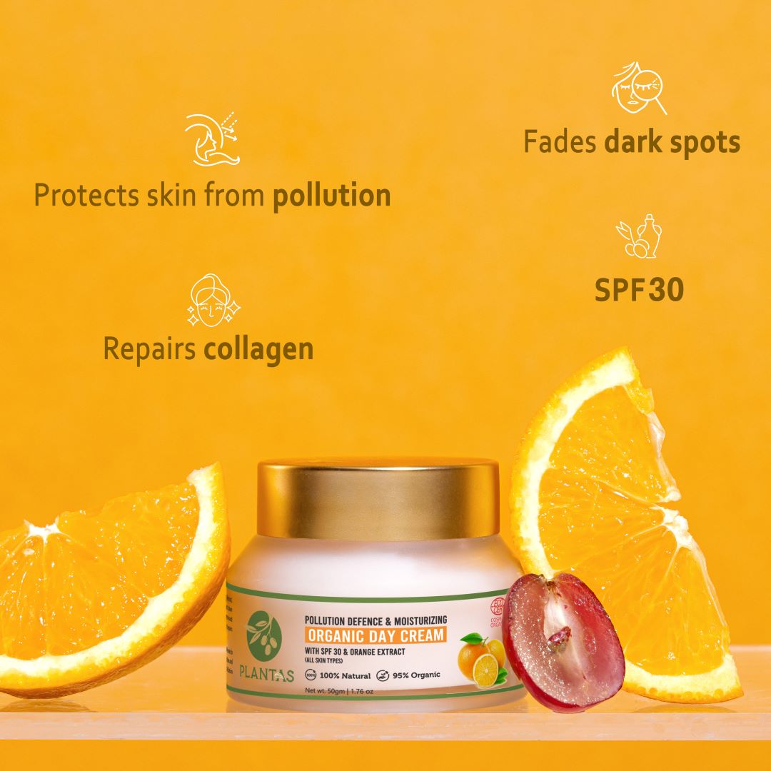 Organic Day Cream with SPF 30 - Pollution Defence 50g