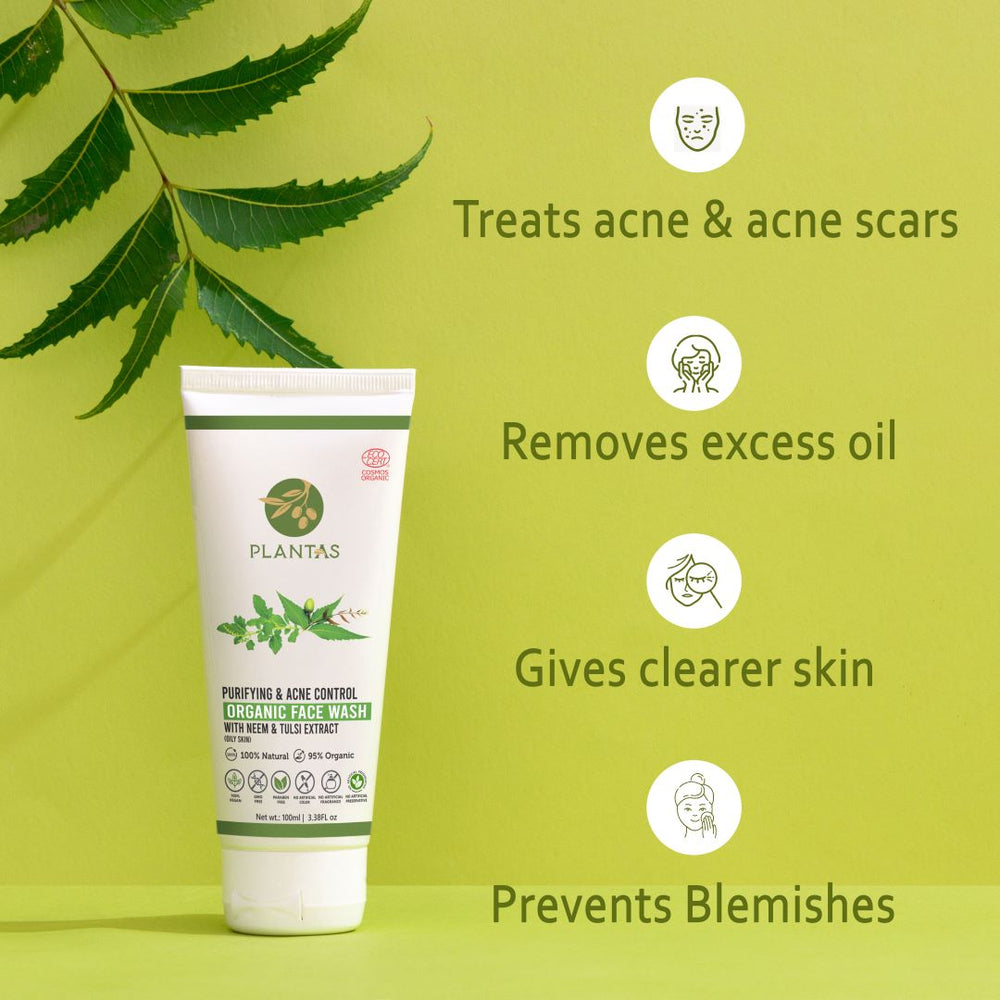 Buy Organic Neem Face Wash For Acne Repair & Purifying Skin Plantas Care