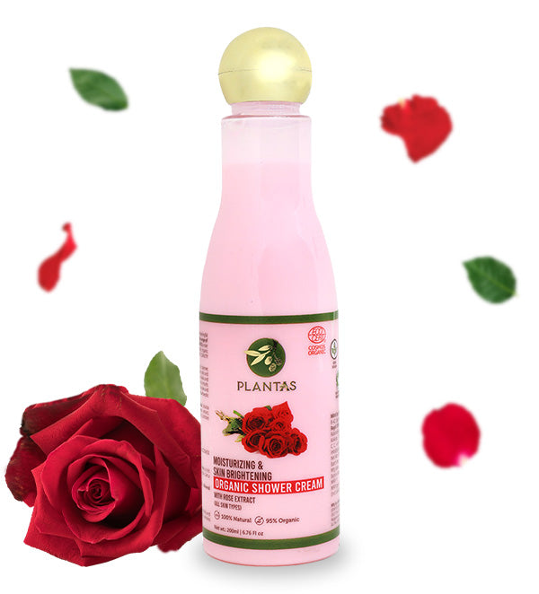 Organic Shower Cream - Moisturizing & Skin Brightening 200ml