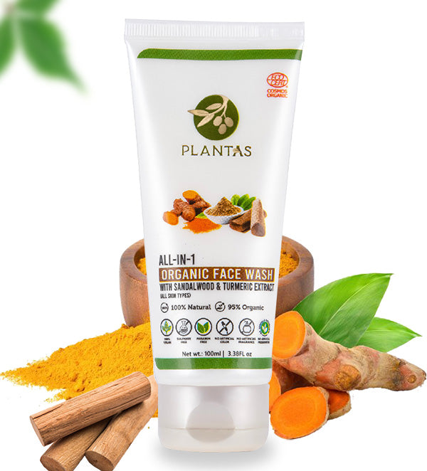 Plantas - Organic Face wash Sandalwood and Turmeric Extract