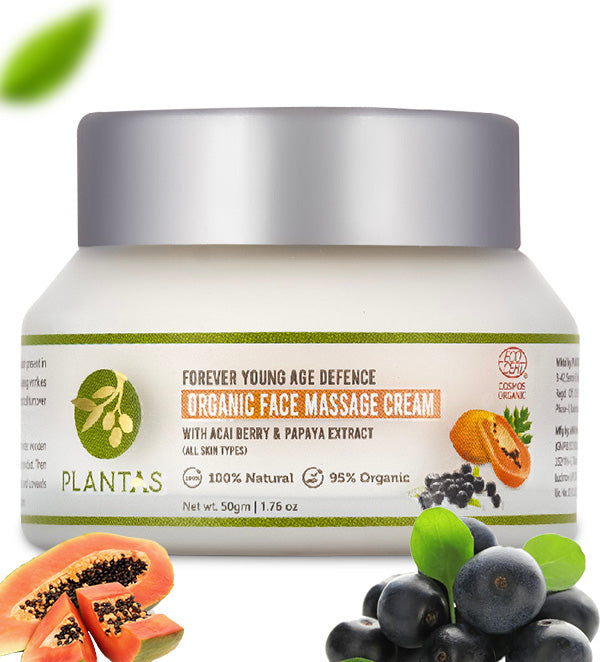 Plantas - Face Massage Cream Acai Berry and Papaya Extarct