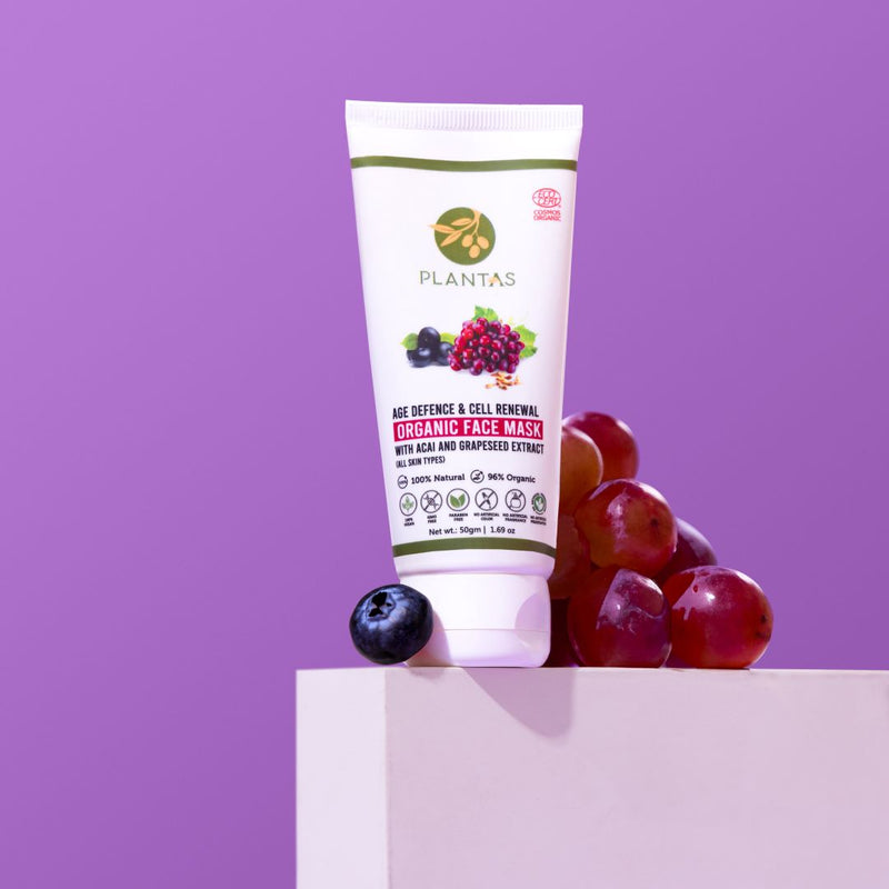 Buy Organic Face Mask For Age Defence & Cell Renewal 50g Plantas Care