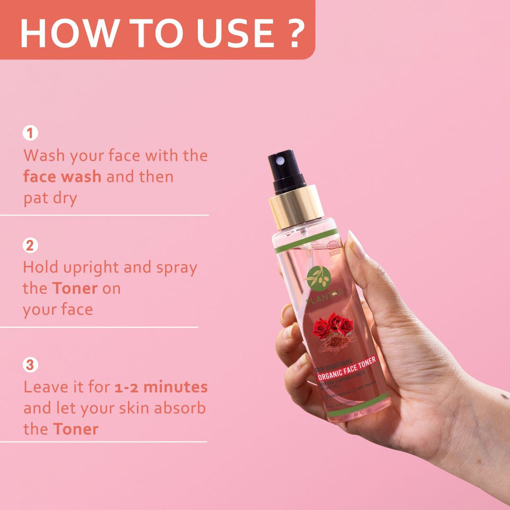 Organic Face Toner Skin Brightening Plantas Care